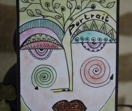 Carte postale "Portrait"