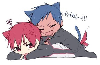 Kagami & Aomine~chibi >w