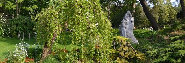 Parc Monceau : Monument à Ambroise Thomas, la Grotte et la Cascade