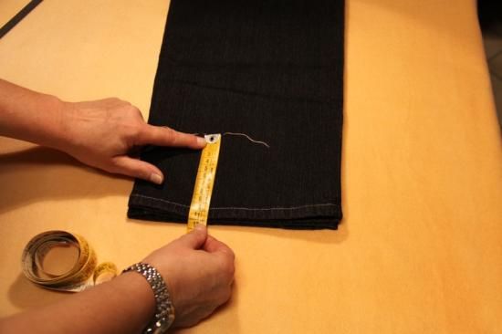 Tuto ourlet jeans