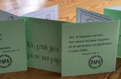 Cartes pour la fête des papas