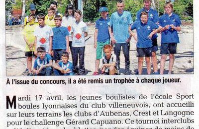 Boule jeune Villeneuve de Berg : Le Dauphiné