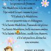 Dictons et Fête du jour Marie-Madeleine + prénom   !
