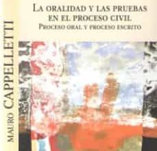 [Descargar pdf] LA ORALIDAD Y LAS PRUEBAS EN EL PROCESO CIVIL