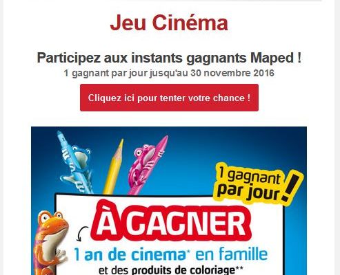 Jeu concours Maped