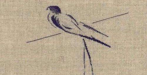 Broderie: L'hirondelle 