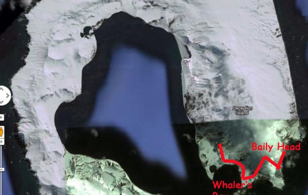Certains courageux attaquent la traversée partielle de Deception Island entre Baily Head et Whaler's Bay - Péninsule Antarctique 