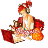 gif animé, blinkie,BONJOUR
