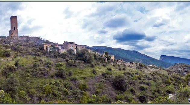 Randonnée au Congost de Mont-Rebei : dernier regard sur le hameau d'Alsamora (HDR) - Sant Esteve de la Sarga - Catalogne - Espagne