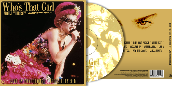 Who's That Girl Tour - 1987 07 09 - Live in Foxborough