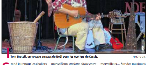 Cassis : Tom BreteLL conduit les élèves au pays de Noël