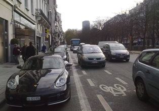 Piste cyclable de l'avenue Louise