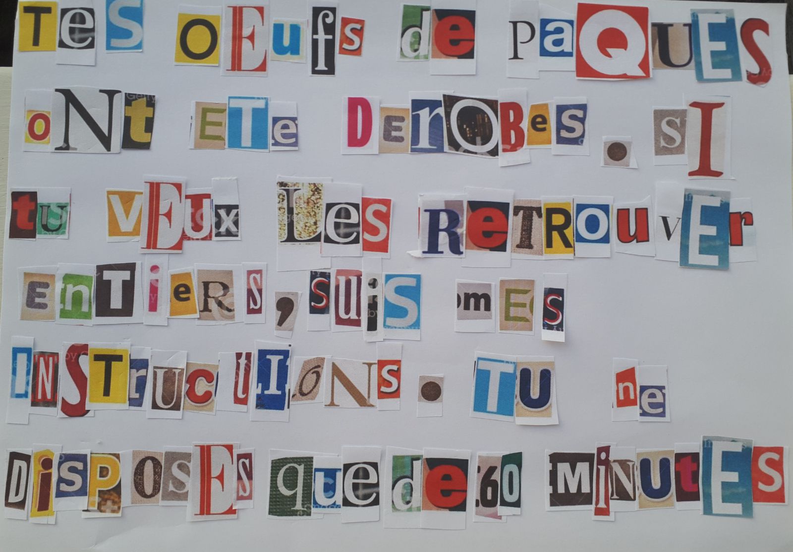 Lettre anonyme escape game gratuit à imprimer