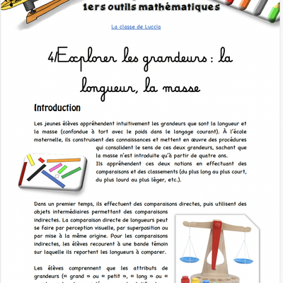 NVX Prog math cycle 1 : grandeur longueur et masse
