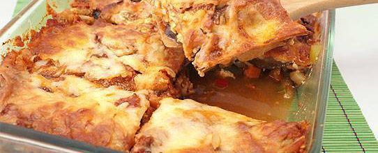 Lasagne sans pâtes à l'aubergine