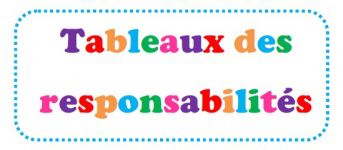 Tableaux des responsabilités