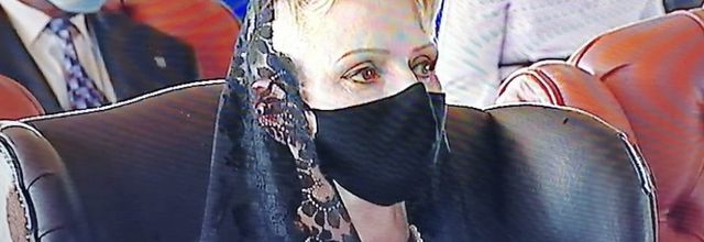 La princesse charlene est aux funerailles du roi Goodwill 