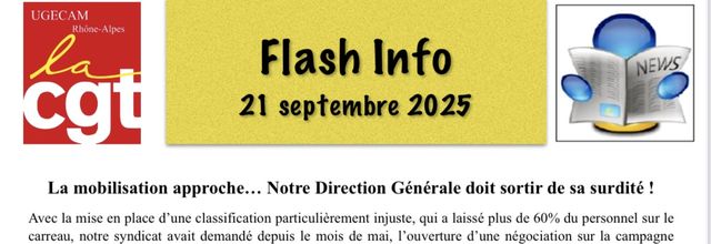 Flash Info : la mobilisation s’annonce massive 