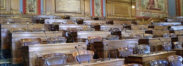 L'Hôtel de Ville : La Salle du Conseil
