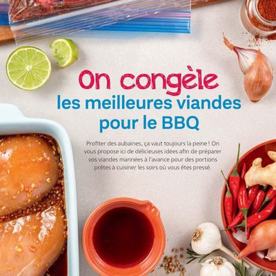 Recettes 40 - 5/15 - BBQ - Batch de bouffe - On congèle les meilleures viandes pour le BBQ (7 pages)