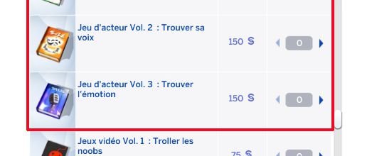 Compétence "Jeu d'acteur"