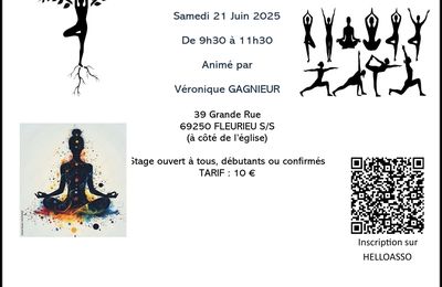 ALF STAGE DE HATHA YOGA SAMEDI 21 JUIN 2025