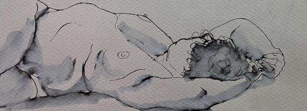 Mercredi - Une pose couchée.