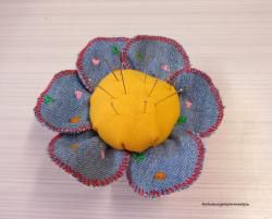 Une fleur en jean