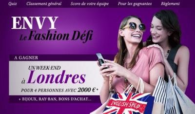 Quizz Envy - gagnez un we à Londres entre cops !