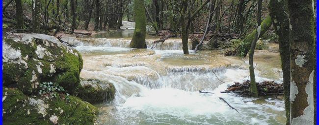 Les sources de l'Huveaune, retrait de notre crèche.