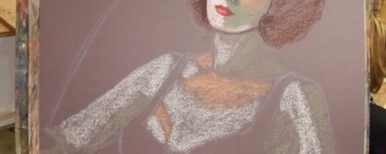 Une séance de pastels secs : La nuisette violette (1) 