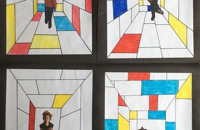 Idée arts Pinterest : la perspective façon Mondrian