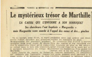 L'Est-Républicain du samedi 19 novembre 1927. (Archives Départementales de Meurthe et Moselle) (Jérôme Leclerc)