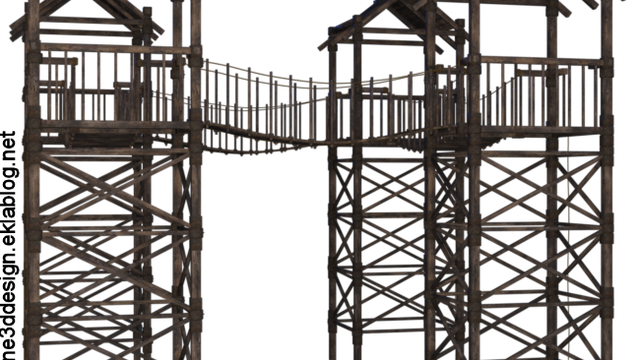 Tour de garde en bois (image png)