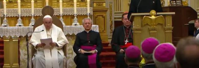  HOMELIE DU SAINT-PÈRE - VÊPRES AVEC LES ÉVÊQUES, LES PRÊTRES, LES DIACRES, LES CONSACRÉS, LES SÉMINARISTES ET LES AGENTS PASTORAUX