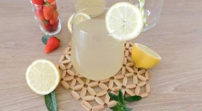 Thé glacé citron menthe verveine