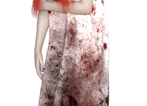 Image de jeune fille vampirisée (tube)