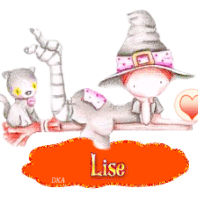 H150 - Sorcière coeur, blinkie, gif animé halloween