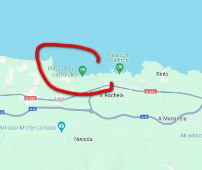 H  Plage des cathédrales.