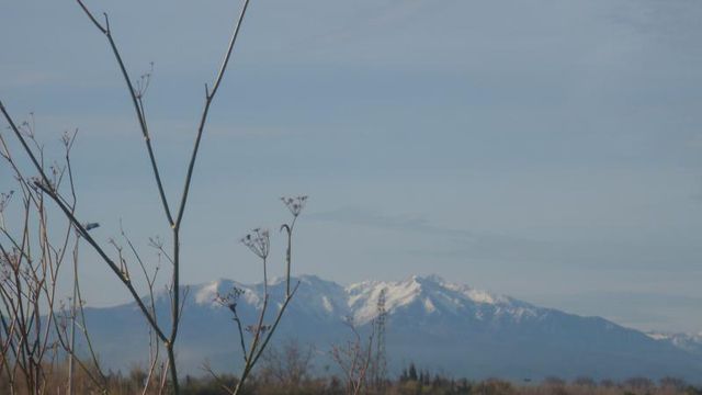 LE CANIGOU ENNEIGE ET LA CHAINE DES PYRENEES
