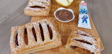 Jalousies aux pommes et crème de marrons 
