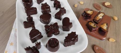 Chocolats de noël aux cacahuètes  