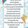 Dictons et Fête du jour Gilles + grille prénom !