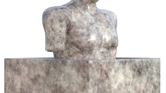 Tube de statue Egypte antique (render-image)