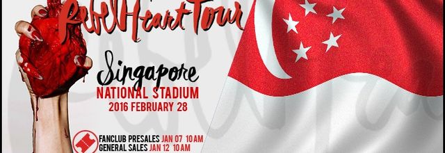 Rebel Heart Tour in Singapore on February 28