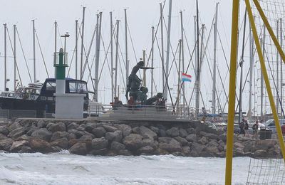 une sculpture à Palavas les Flots