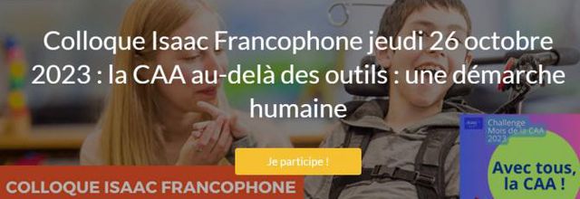 Colloque Isaac Francophone le 26 octobre 2023