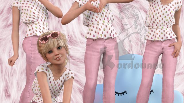 Daisy fillette - Little girl (poser-tube)