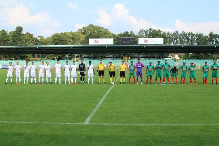 29.7.2019 à Polkowice au Kopalniana Street Stadium Amical Klub Sportowy Górnik Polkowice (III Liga, D4 Pologne)-MCA 1-2