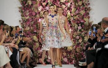mode fashion flawers oscar de la renta